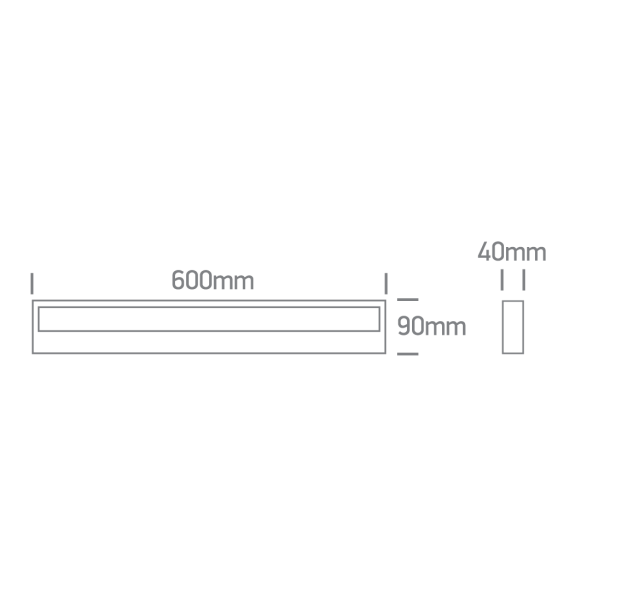 Sieninis LED šviestuvas 23W 38010B/B/V Sieninis LED šviestuvas 23W 38010B/B/V