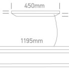 Lubinis LED šviestuvas 40W CCT 38012A/W/V Lubinis LED šviestuvas 40W CCT 38012A/W/V
