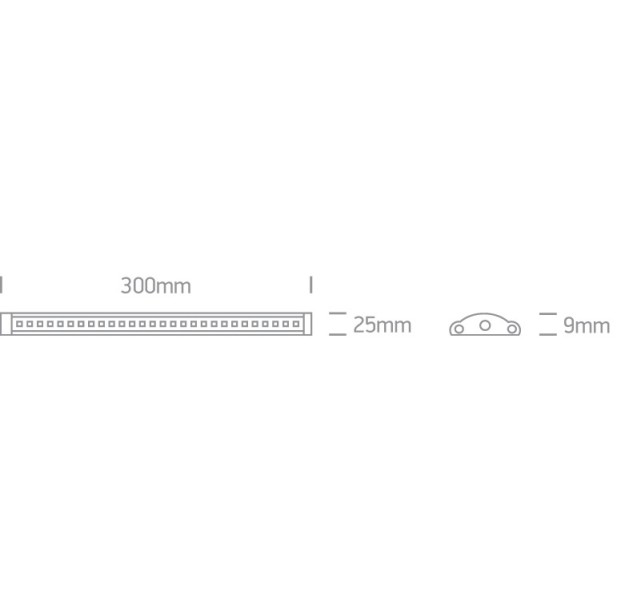 LED profilis 3W 3000K 38103/W