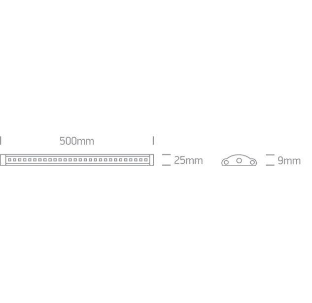 LED profilis 5W 3000K 38105/W
