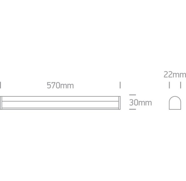 LED profilis 8W CCT 38108B/V
