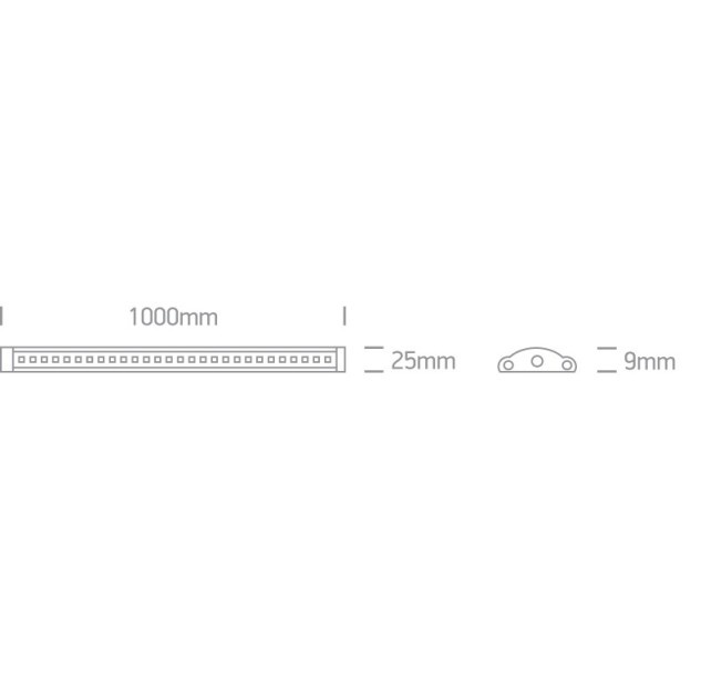 LED profilis 10W 3000K 38110/W LED profilis 10W 3000K 38110/W