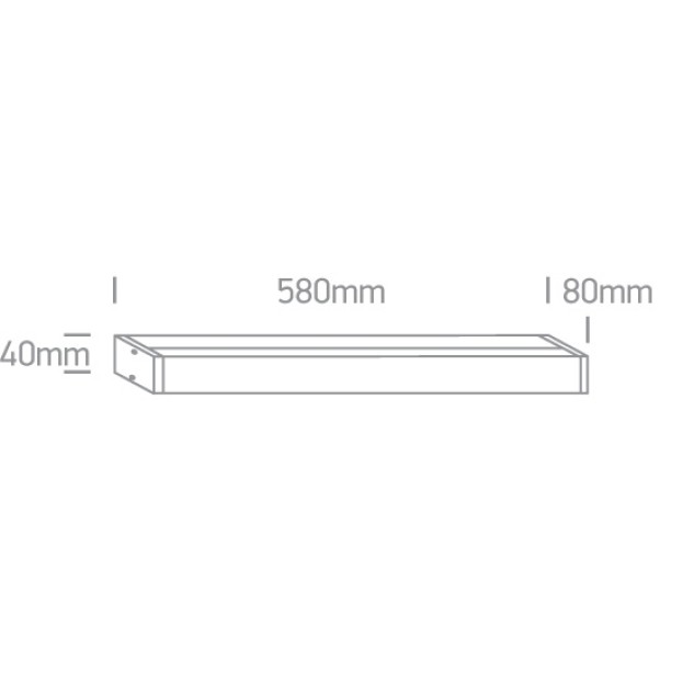 Sieninis LED šviestuvas 23W CCT IP44 38114EL/V