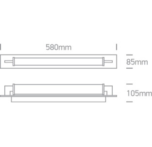 Vonios LED šviestuvas 18W 4000K IP44 38118K/MC/C
