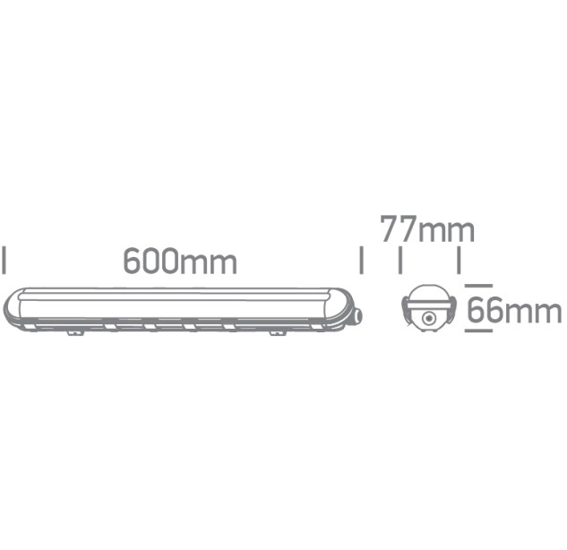 Sieninis LED šviestuvas 14W/18W/22W/25W CCT IP65 38120M/V Sieninis LED šviestuvas 14W/18W/22W/25W CCT IP65 38120M/V