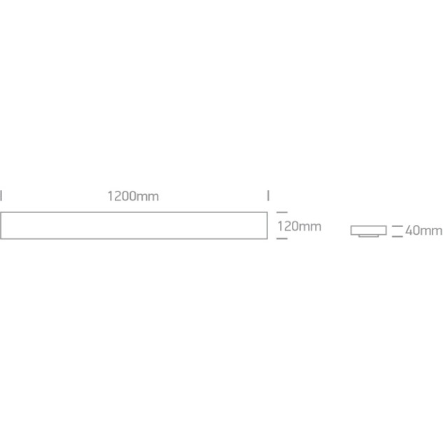 Lubinis LED šviestuvas 48W 3000K 38148N/W