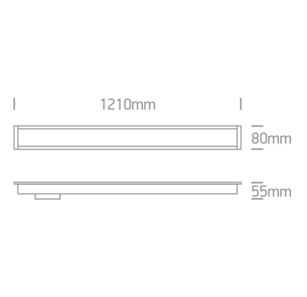 Lubinis LED šviestuvas 40W 4000K 38150AR/W/C
