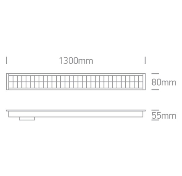 Lubinis LED šviestuvas 40W 3000K 38150BR/B/W
