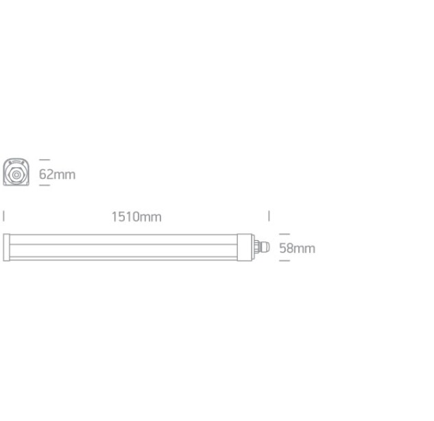 Sieninis LED šviestuvas 50W CCT IP66 38150LB/V