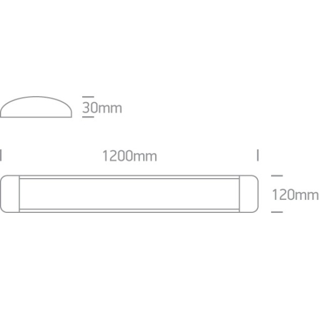 Lubinis LED šviestuvas 48W 4000K 38248L/W/C