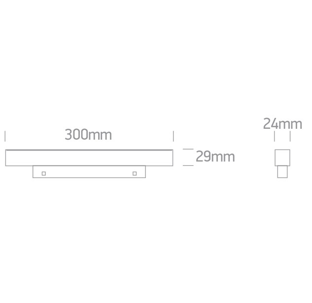 Bėginis LED šviestuvas 8W CCT 42100AA/B/V