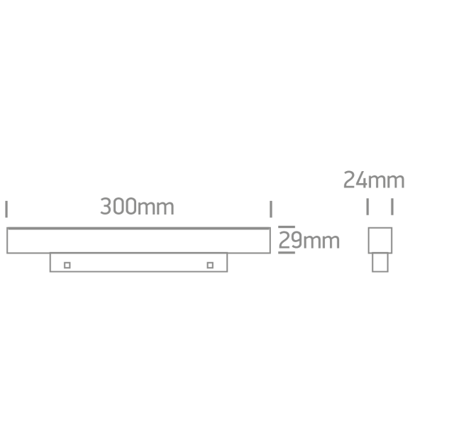 Bėginis LED šviestuvas 8W 42100AAL/B/V