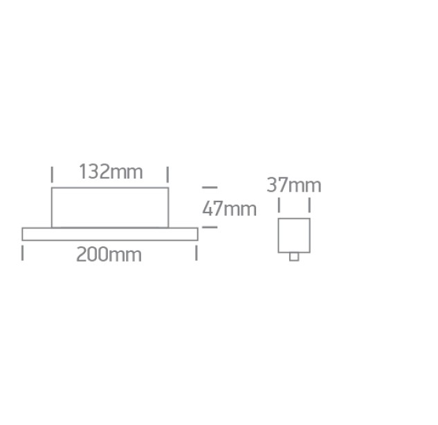 Bėginis LED šviestuvas 12W 42104BL/B/V