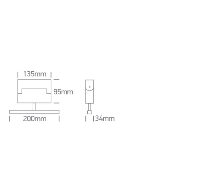 Bėginis LED šviestuvas 12W 42106AL/B/V