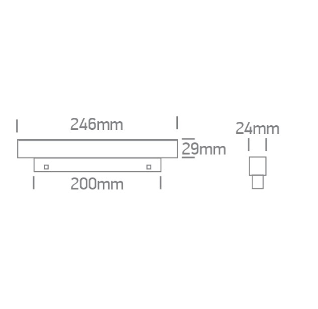 Bėginis LED šviestuvas 12W 42112AAL/W/V Bėginis LED šviestuvas 12W 42112AAL/W/V