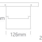 Bėginis LED šviestuvas 10W CCT 42124AA/B/V