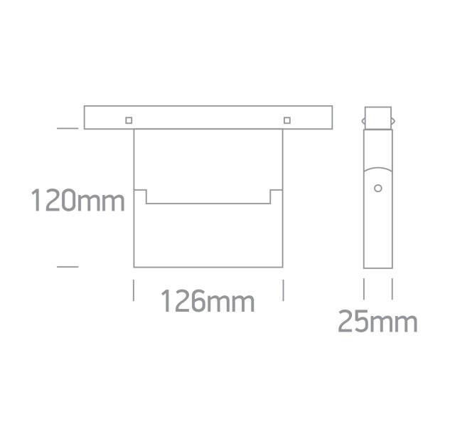 Apšvietimo bėgis 10W 3000K 42124AA/B/W Apšvietimo bėgis 10W 3000K 42124AA/B/W