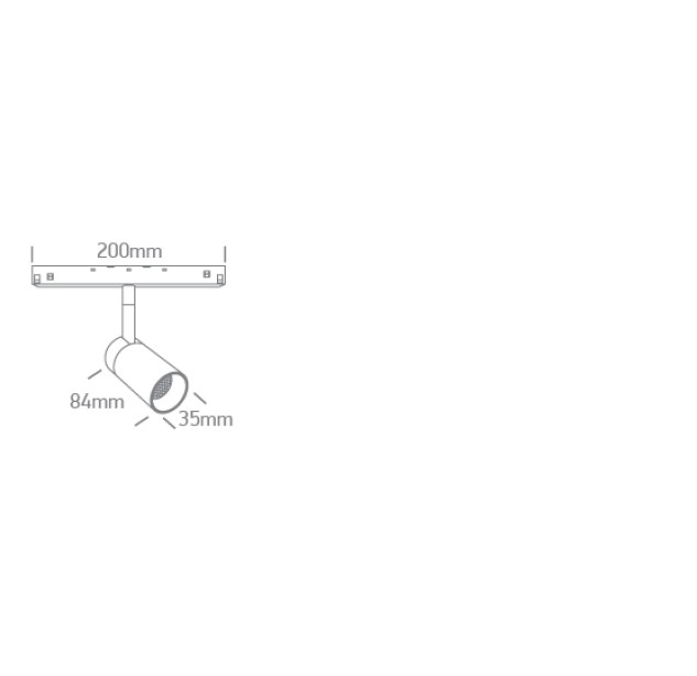 Bėginis LED šviestuvas 7W CCT 42138/W/V Bėginis LED šviestuvas 7W CCT 42138/W/V