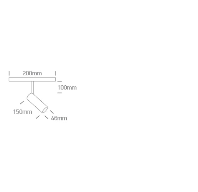 Bėginis LED šviestuvas 10W CCT 42144/B/V