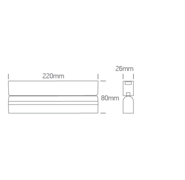 Bėginis LED šviestuvas 10W CCT 43108FB/B/V Bėginis LED šviestuvas 10W CCT 43108FB/B/V