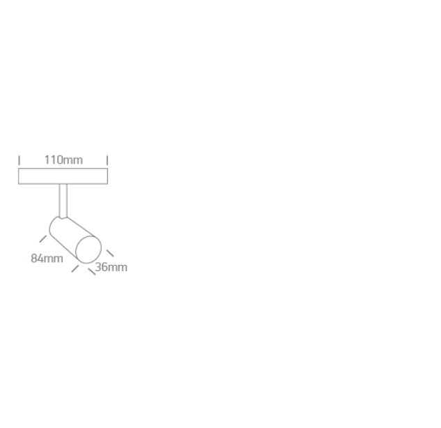 Bėginis LED šviestuvas 7W CCT 43118F/B/V