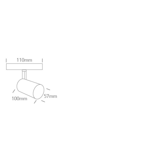 Bėginis LED šviestuvas 10W CCT 43120F/B/V Bėginis LED šviestuvas 10W CCT 43120F/B/V