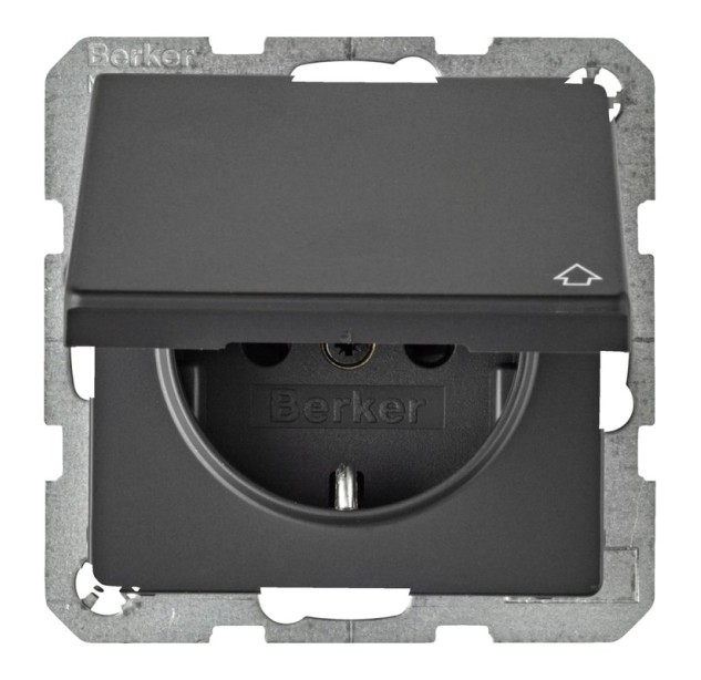 Schuko lizdas QC Safety Plus su dangteliu Q.1/Q.3/Q.7 47516076