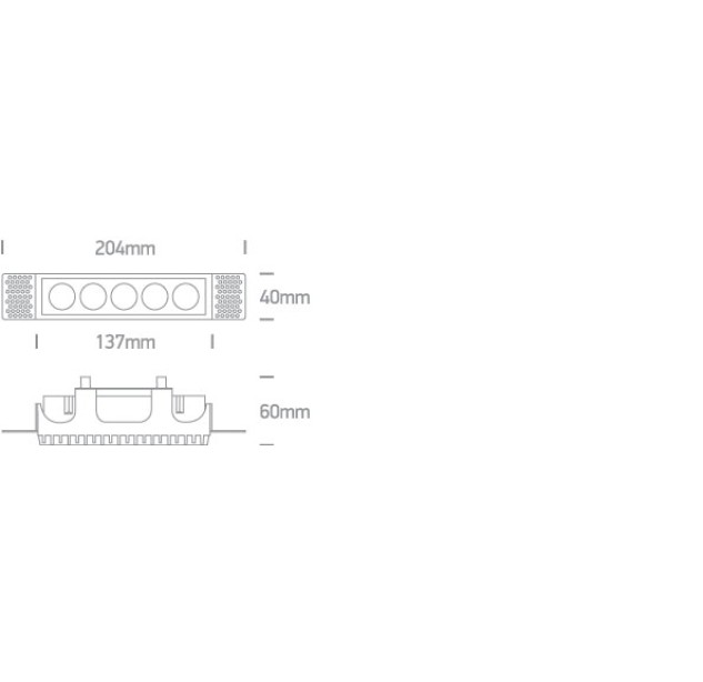 Recessed LED light fixture 12W 3000K 50012HTR/W/W Recessed LED light fixture 12W 3000K 50012HTR/W/W