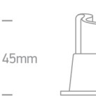 Įleidžiamas LED šviestuvas 2W 3000K 50102B/B/W Įleidžiamas LED šviestuvas 2W 3000K 50102B/B/W