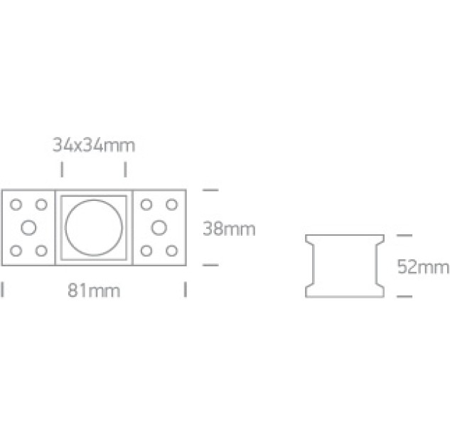 Įleidžiamas LED šviestuvas 3W 3000K 50103ATR/B/W Įleidžiamas LED šviestuvas 3W 3000K 50103ATR/B/W