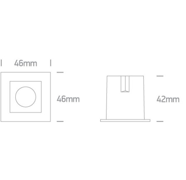 Įleidžiamas LED šviestuvas 3W 3000K 50103H/B/W