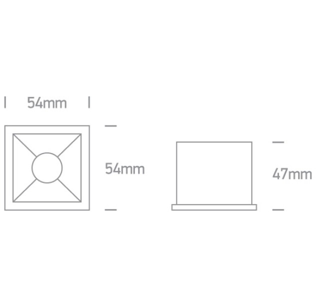 Įleidžiamas LED šviestuvas 6W 3000K 50106B/B/W