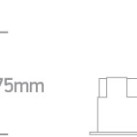 Įleidžiamas LED šviestuvas 10W 3000K 50110H/B/W Įleidžiamas LED šviestuvas 10W 3000K 50110H/B/W