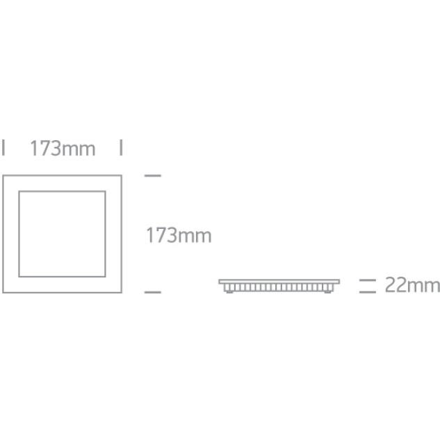 Įleidžiamas LED šviestuvas 16W CCT 50116FA/W/V Įleidžiamas LED šviestuvas 16W CCT 50116FA/W/V