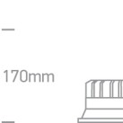 Įleidžiamas LED šviestuvas 22W 4000K 50122D/W/C