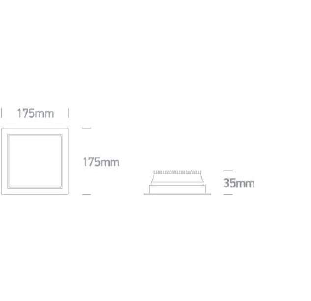 Įleidžiamas LED šviestuvas 25W CCT IP44 50125UV/W/V
