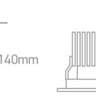 Įleidžiamas LED šviestuvas 30W 4000K 50130B/W/C Įleidžiamas LED šviestuvas 30W 4000K 50130B/W/C
