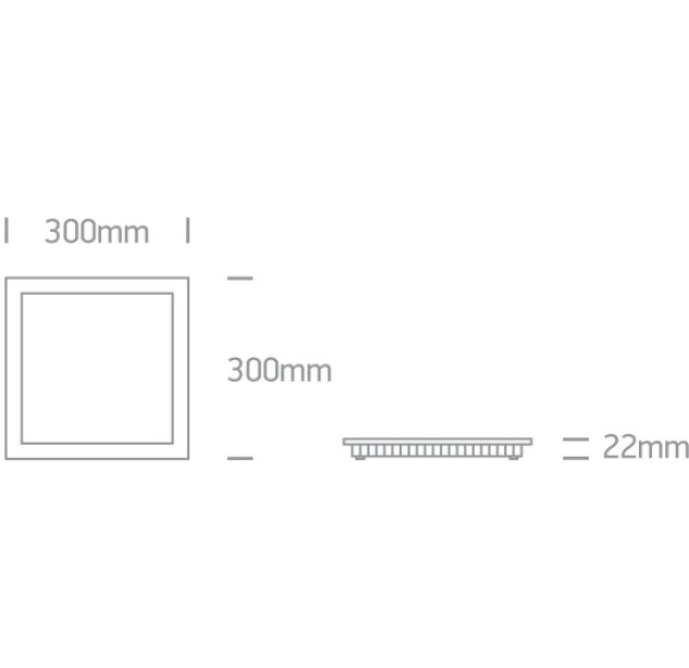 Įleidžiamas LED šviestuvas 30W CCT 50130FA/W/V Įleidžiamas LED šviestuvas 30W CCT 50130FA/W/V