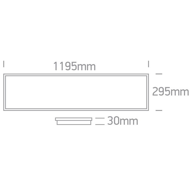 Įleidžiamas LED šviestuvas 40W 4000K 50140BR/W/C