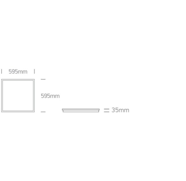 Įleidžiamas LED šviestuvas 40W 50140BU/W/C