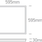 Įleidžiamas LED šviestuvas 40W CCT 50140BU/W/V Įleidžiamas LED šviestuvas 40W CCT 50140BU/W/V