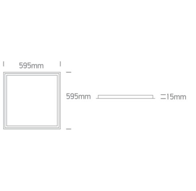 Įleidžiamas LED šviestuvas 36W CCT 50140F/V Įleidžiamas LED šviestuvas 36W CCT 50140F/V