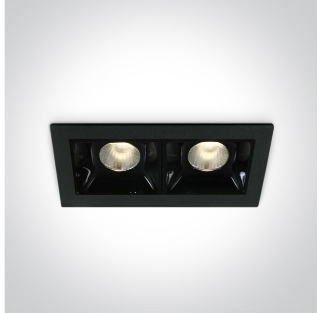 Įleidžiamas LED šviestuvas 2x2W 3000K 50202B/B/W