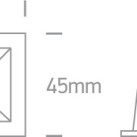 Įleidžiamas LED šviestuvas 2x2W 3000K 50202B/B/W