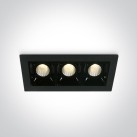 Įleidžiamas LED šviestuvas 3x2W 3000K 50302B/B/W