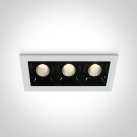 Įleidžiamas LED šviestuvas 3x2W 3000K 50302B/W/W