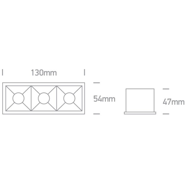 Įleidžiamas LED šviestuvas 12W 3000K 50306B/B/W