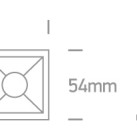 Įleidžiamas LED šviestuvas 12W 3000K 50306B/B/W