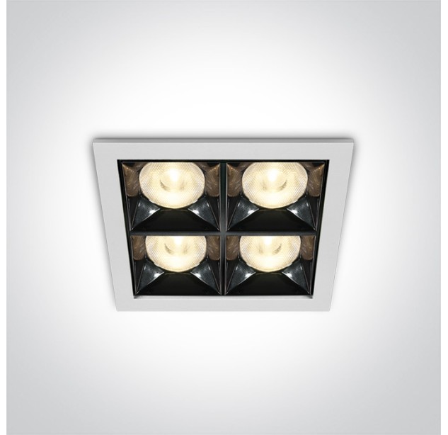 Įleidžiamas LED šviestuvas 16W 3000K 50406B/W/W