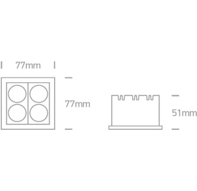 Įleidžiamas LED šviestuvas 10W 3000K 50406C/B/W Įleidžiamas LED šviestuvas 10W 3000K 50406C/B/W